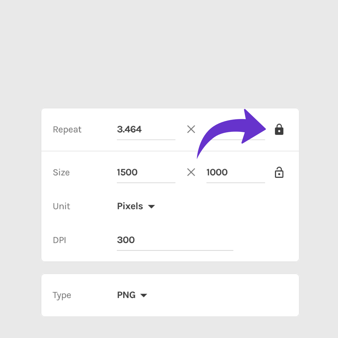 New: Export surface with exact repeats